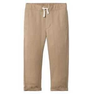 Janie and Jack Tan Linen Kids Pants